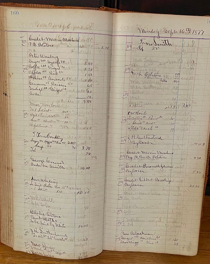 1877 EW's ledger